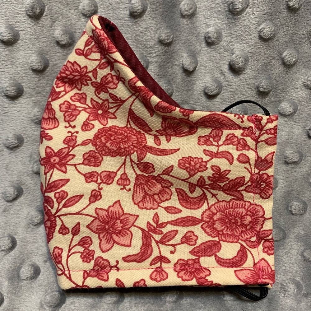Women’s or Teen fabric face mask Floral design